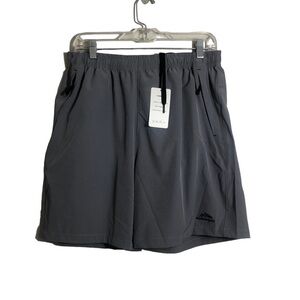 Biylaclesen gray men’s drawstring active shorts. Sz 36. New